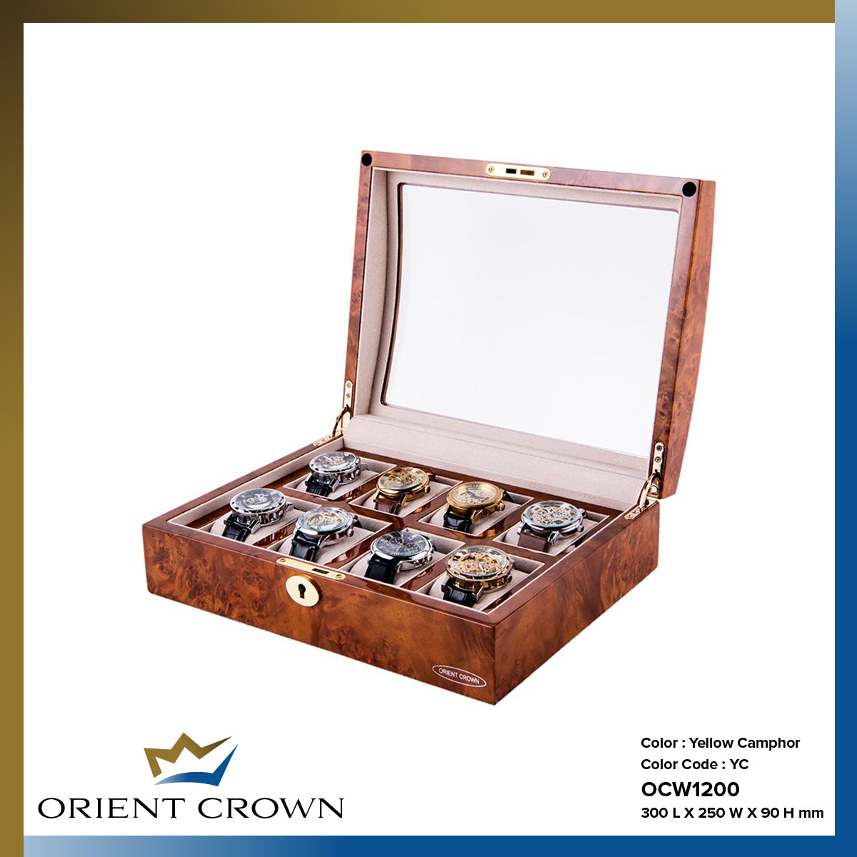 Orient crown sales watch box